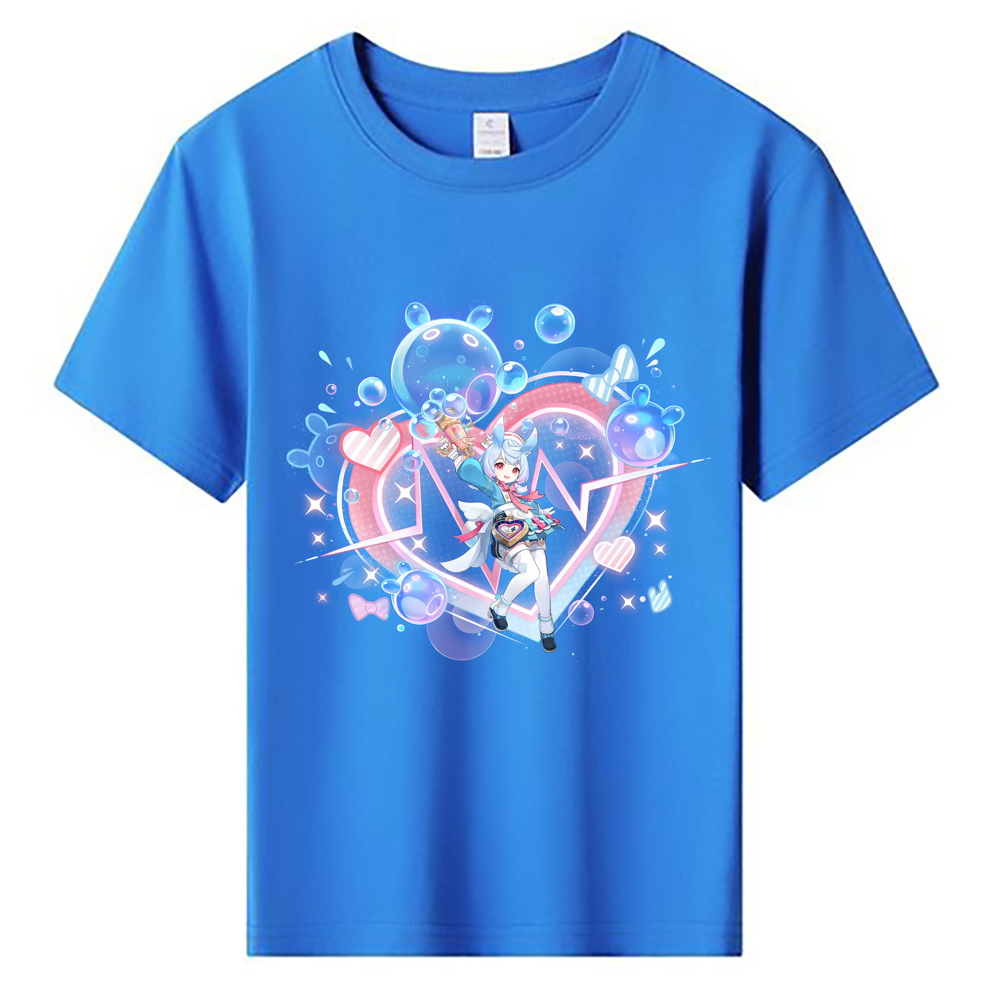 げんし神 シゲウィン genshin Shigewin 綿100％キッズTシャツ（フロントプリント）